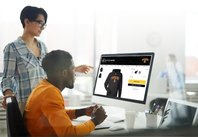 Branded shop launched in seconds for a decorator's client